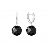 Cercei argint cu onix negru si tortita DiAmanti SK21252EL-G